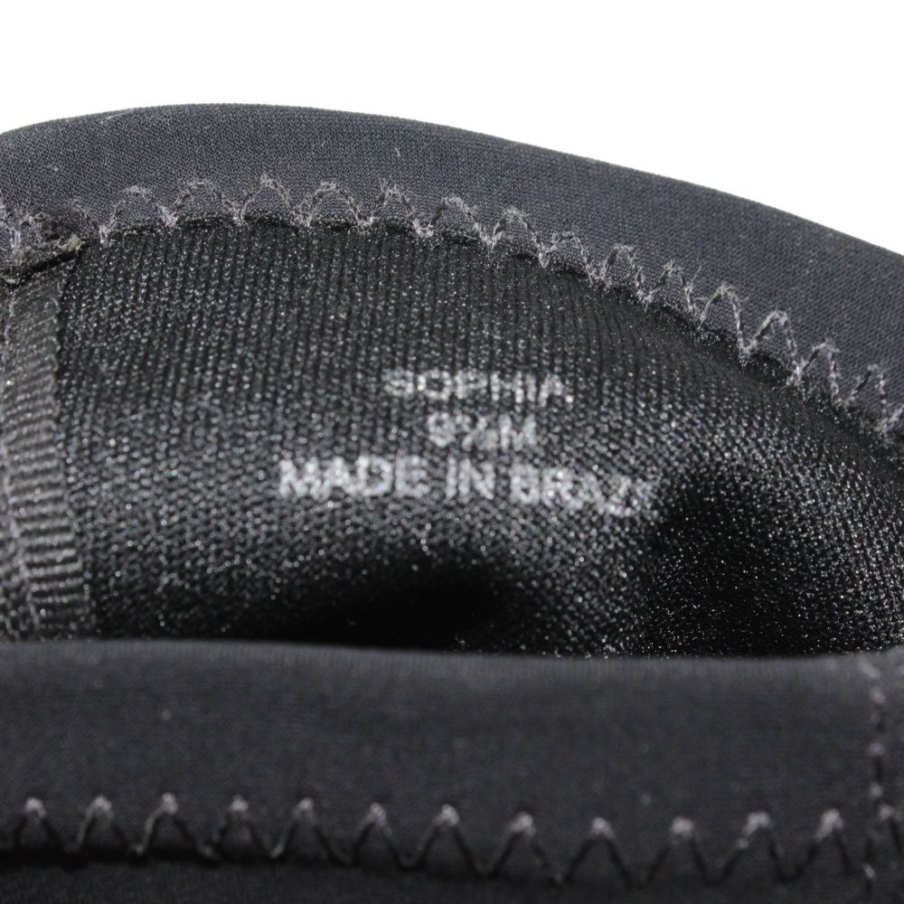 Donald J Pliner Sophia Black Pull On Sock Style Booties Sz 9.5M Made in Brazil - Picture 10 of 10